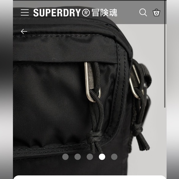 BNWT - Superdry Vintage Max Climber Sidebag - black - o/s - Picture 4 of 14